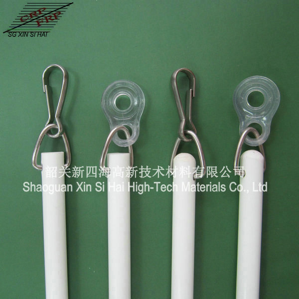 9.5mm 白色玻璃纤维窗帘杆